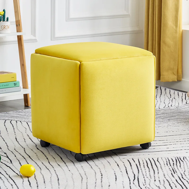 Stackable Cube 5 Hidden Seats Ottoman - Versatile & Stylish