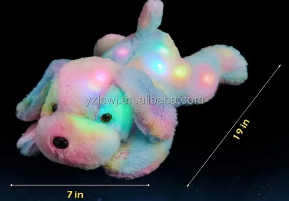 light up plush dog