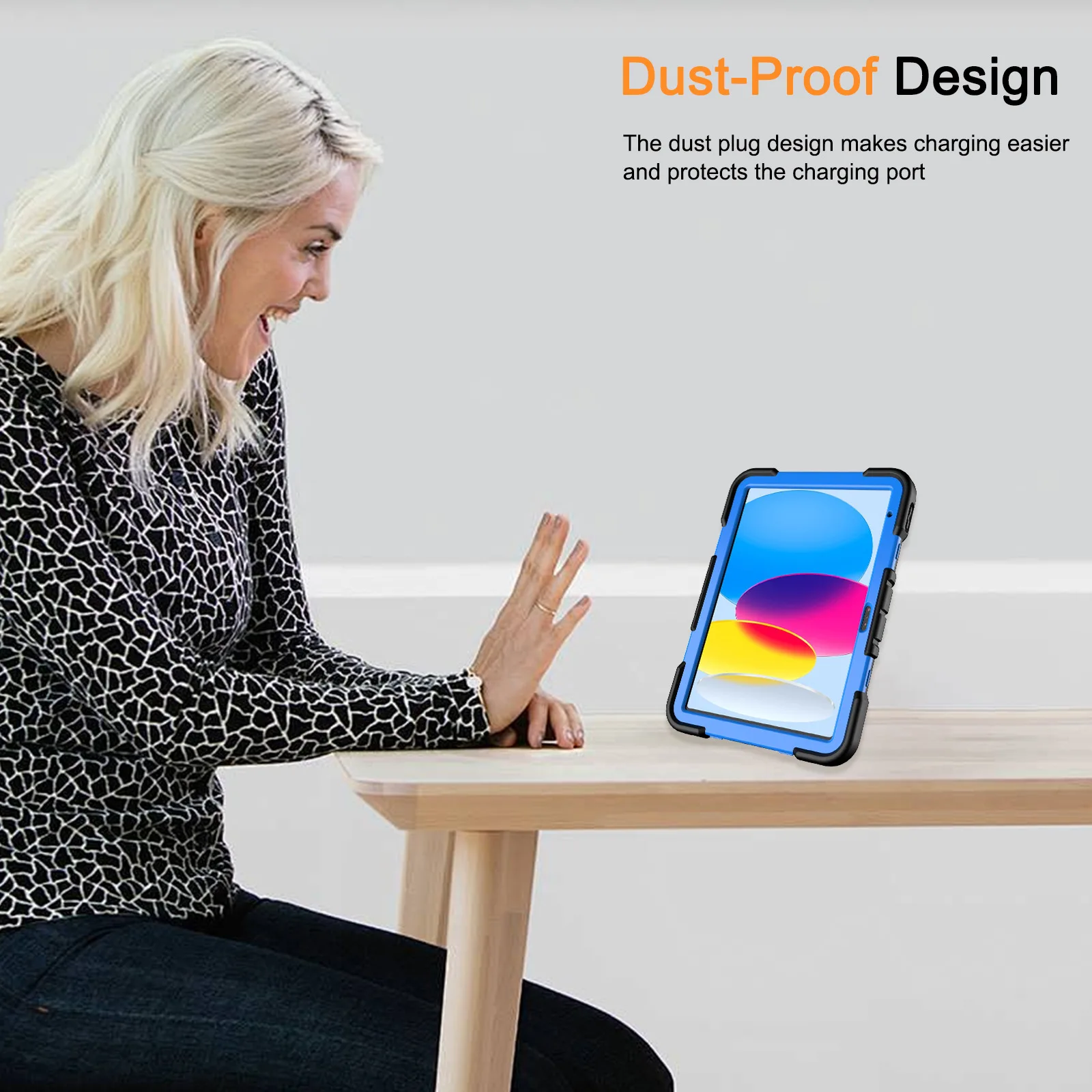product laudtec silicone anti fall protective case  tablet computer protective cover with pen holder for ipad 10th generation 109 inch-6