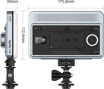 VILTROX Sprite 15B 18W 2800K-6800K CRI 95+ on Camera LED Panel Video Light 1800LUM Smartphone Control LED Dimmable Key Light product image