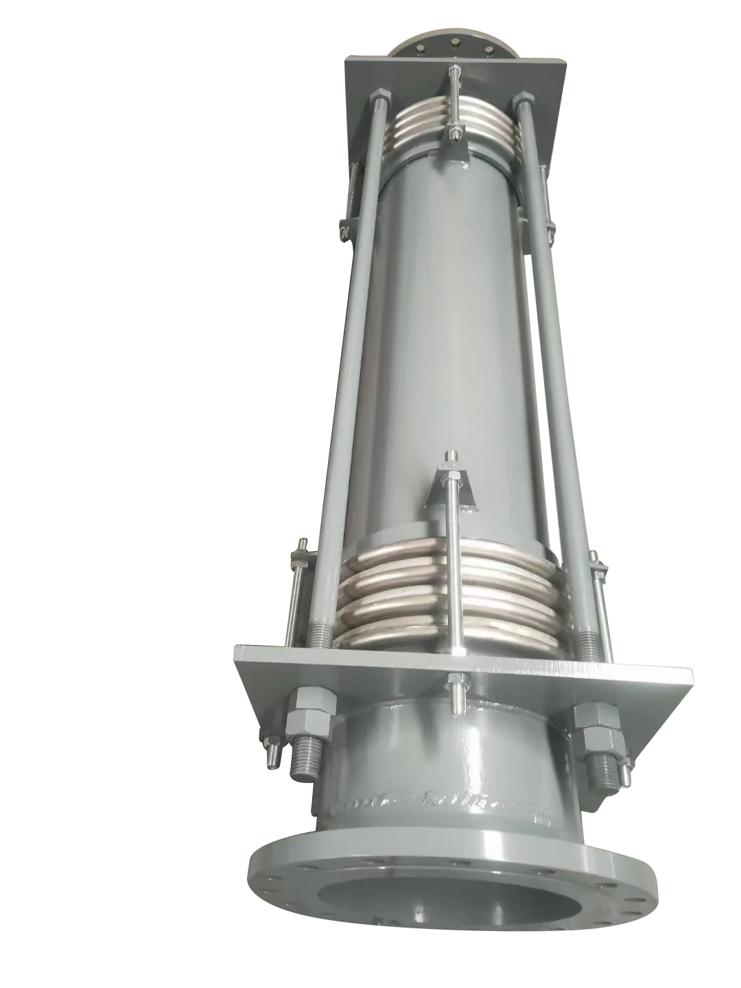 Customized Large Diameter Pipe Telescopic Axial Stainless Steel Flange Tie Rods Compensator Metallic Bellows Expansion Joints