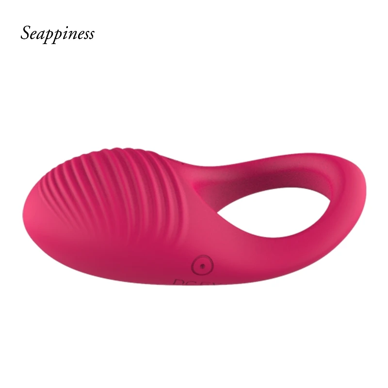 Remote Control Vibration Penis Ring Silicone Material Wearable Adult Male Sex Toy Cicada Tail Lock Essence Ring