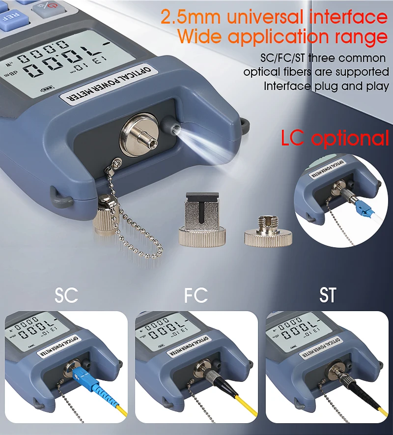 COMPTYCO High precision Fiber Optic Tester AUA-G710A/G510A OPM with LED 10 wavelength Fiber Optic Equipment Optical Power Meter details