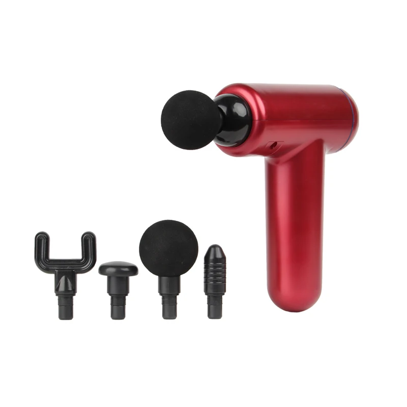 Mini pistolet de massage percussif professionnel | Affichage LCD à 32 vitesses avec plusieurs têtes de massage