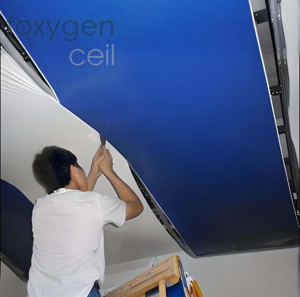 FOXYGEN 15 Years Experience Quality Warranty Custom Length H Type Aluminum Profile for Stretch Ceiling Film