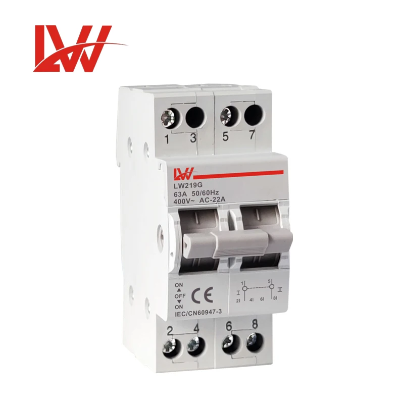 Modular Manual  Changeover Switch SF Model  2P 32A 63A