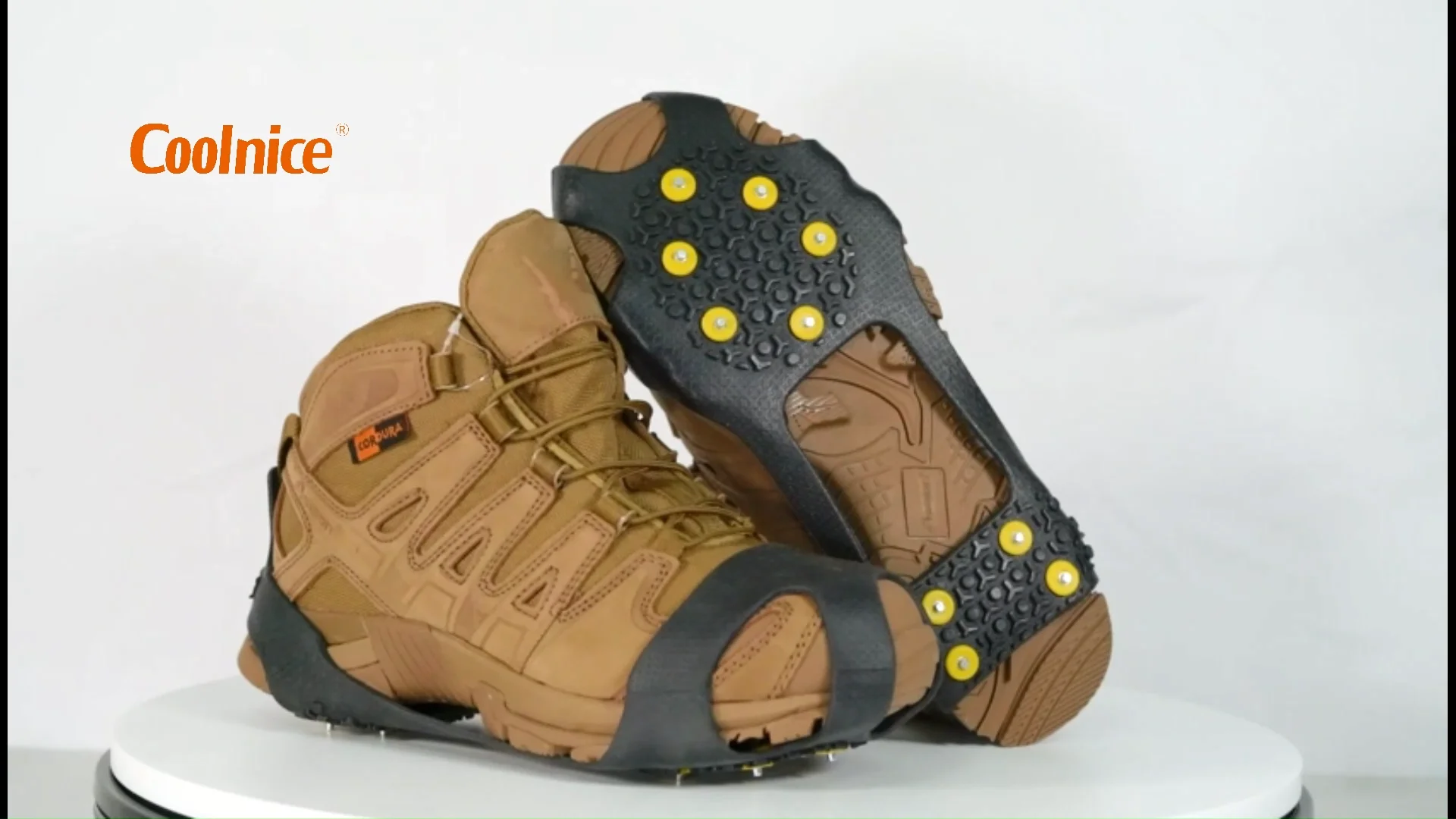 Portable Boots Ice Grippers Shoe Traction Cleats Silicone Ice Crampons
