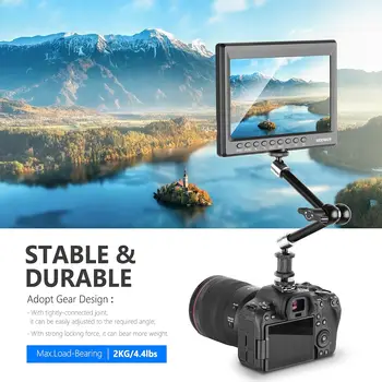 NEEWER Upgraded Super Clamp and 11" Adjustable Friction Power Articulating Magic Arm Compatible with SmallRig Camera Cage/Rig detail image