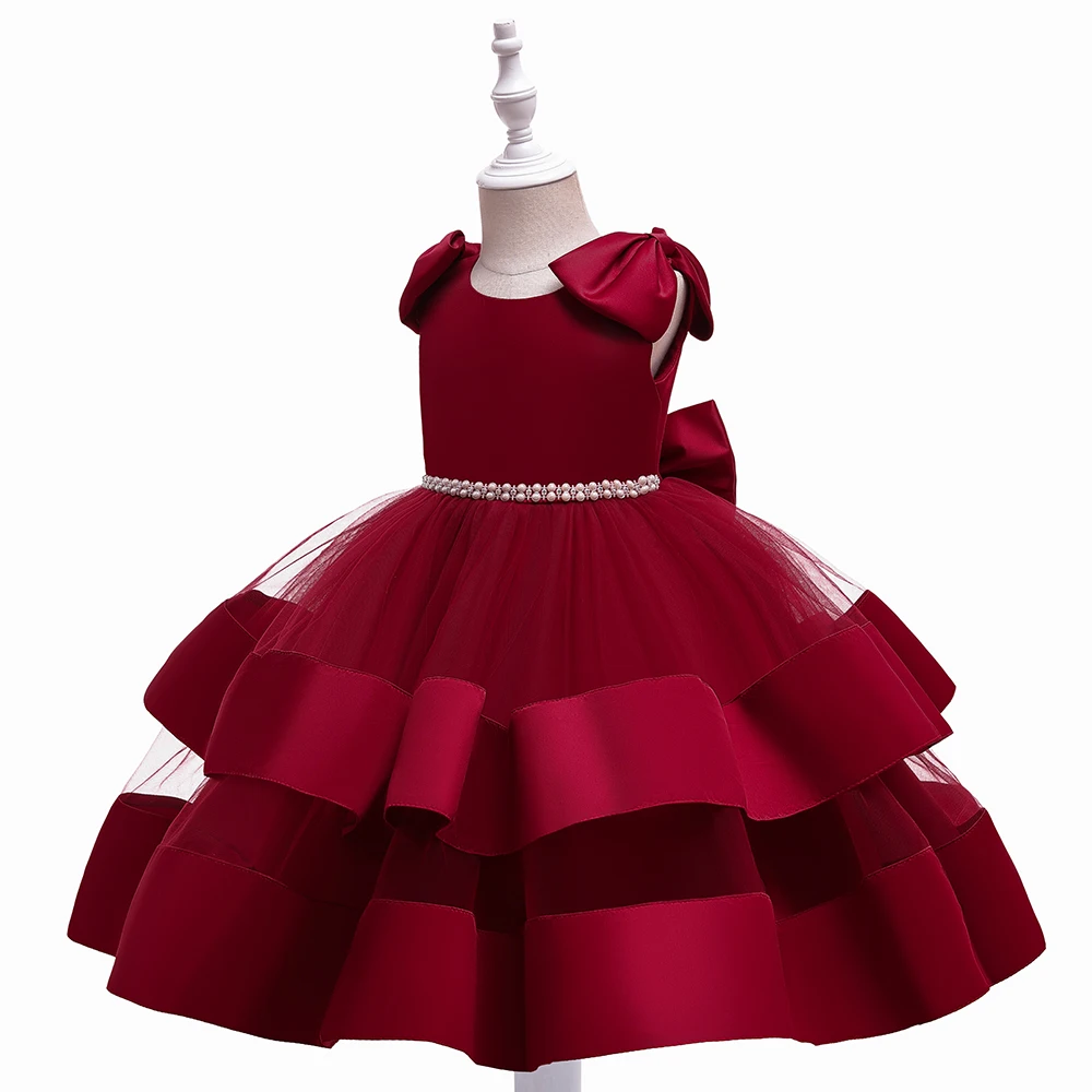 Elegant Pink A-Line Sleeveless Birthday & Wedding Dress for Girls, Perfect Flower  Girl Outfit - Available in Sizes 110-150