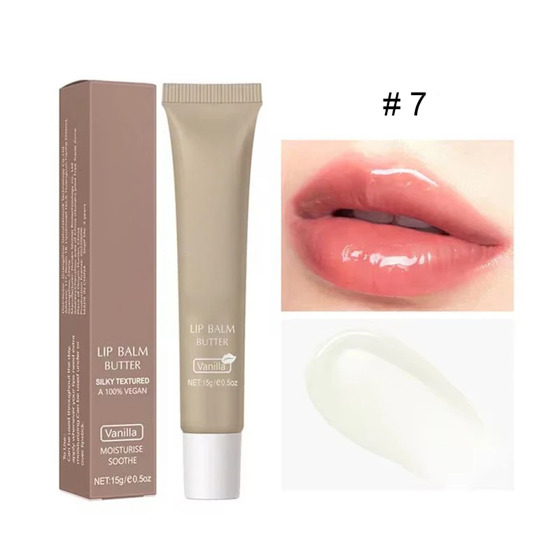 Lip Plumping Private Label Liquid Gloss Cosmetic Makeup Waterproof Lip Oil  6 Colors Lip Balm Butter