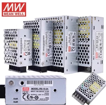 Meanwell RS-15-5 RS-15-12 RS-15-24 RS-25-12  RS-25-24  RS-35-12 RS-35-24  RS-50-12 RS-50-24 RS-75-24 RS-100-24  RS-150-24 12V24V