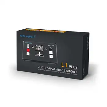 FEELWORLD L1 PLUS PTZ Control Fast Streaming 4 Channel 1080p Touch Screen Video Mixer Switcher product image
