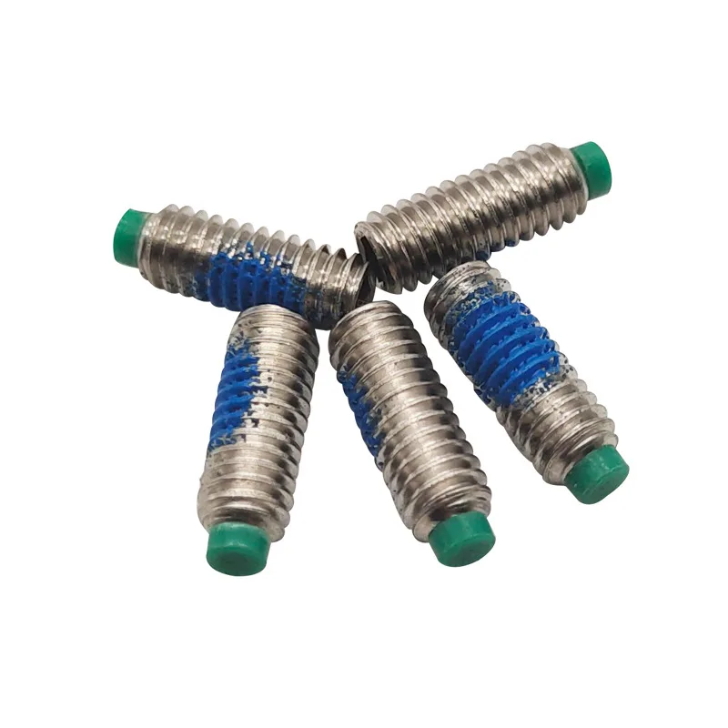 M2 M3 M4 M5 M6 Stainless Steel Green ABS Tip Set Screw Nylon Pitch Grub Screw
