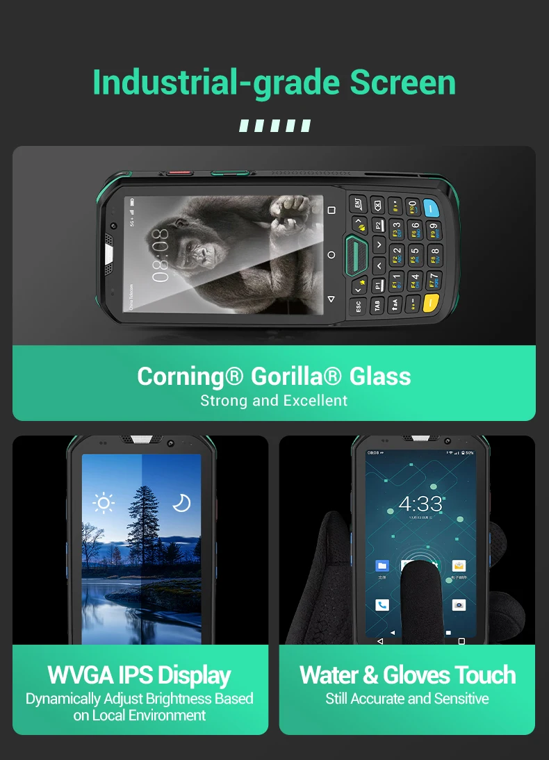 2022 New Android 11 Gms Ip68 Rugged Industrial Mobile Handheld Pda 1d
