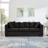 Black + Velvet + 3 Seat