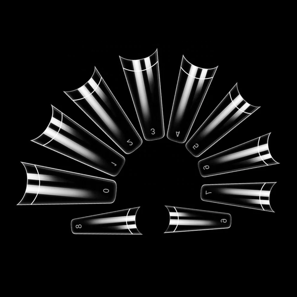 Накладные ногти балерины накладные для французского гроба прозрачные натуральные плоские