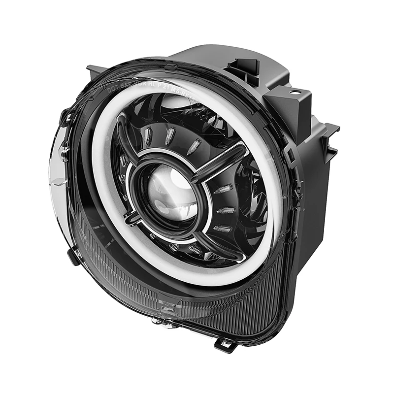 2021 New Car Light Accessories Angel Eyes Drl Led Projector Headlight Hi/lo Beam Headlamp for jeep Renegade 2015-2020