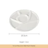 White 8-inch Round 6-Well Palette