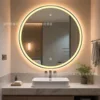 [Gunmetal Frame] Single Touch Button + Warm Light + Stepless Dimming (Adjustable Brightness) (Mirror Touch Control)