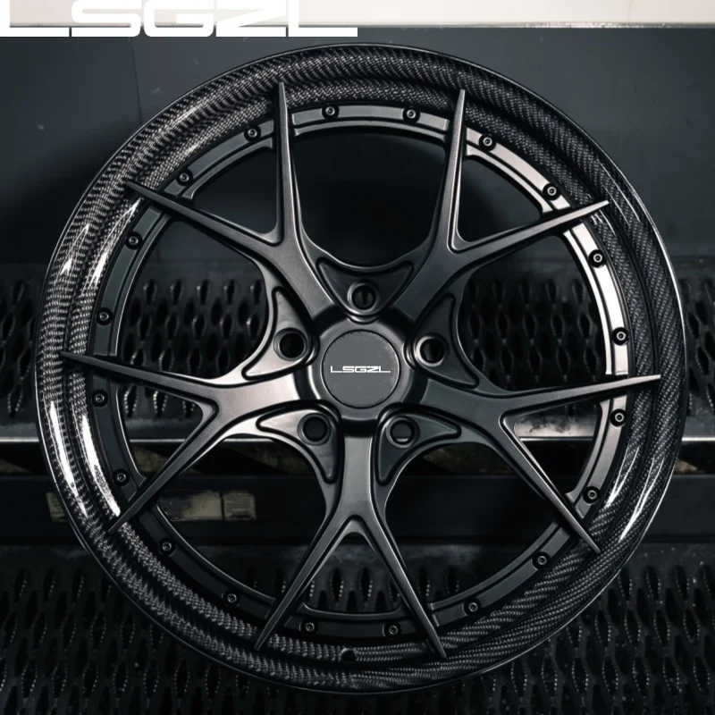 Custom Carbon Fiber Deep Concave Deep Dish Wheels 5x114.3 5x120 5x130 5x127 17 18 20 21 22 24 Inch