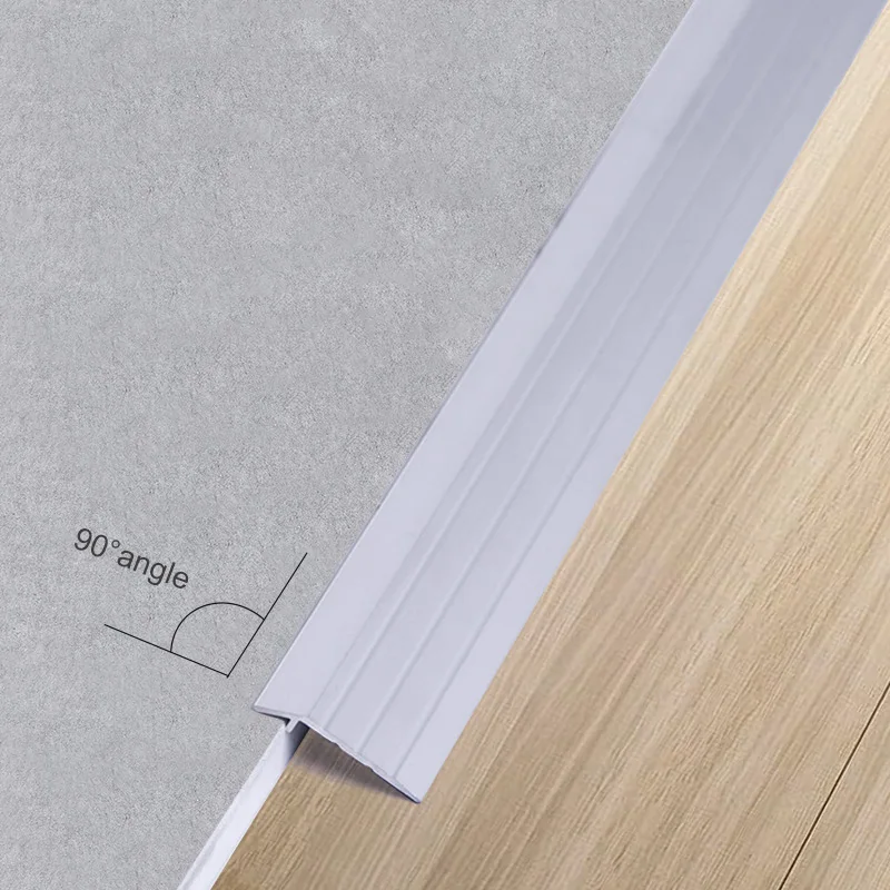 Foshan FSF Tiles & Accessories Aluminum Threshold Floor Threshold Vinyl Flooring Trim Rubber Floor Transition Strips