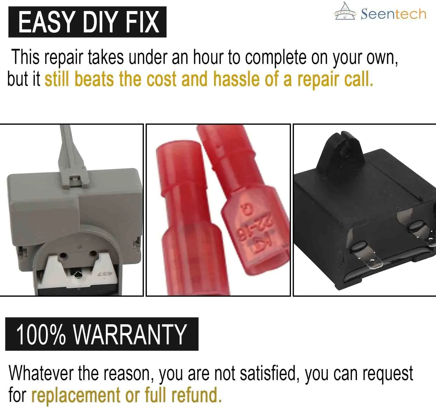 Ricambio Frigorifero Whirlpool Relè Whirlpool WPW10197428 Originale - Ricambio Per Frigorifero, Start-Dev Compatibile Restart Gewiss - Foto 3