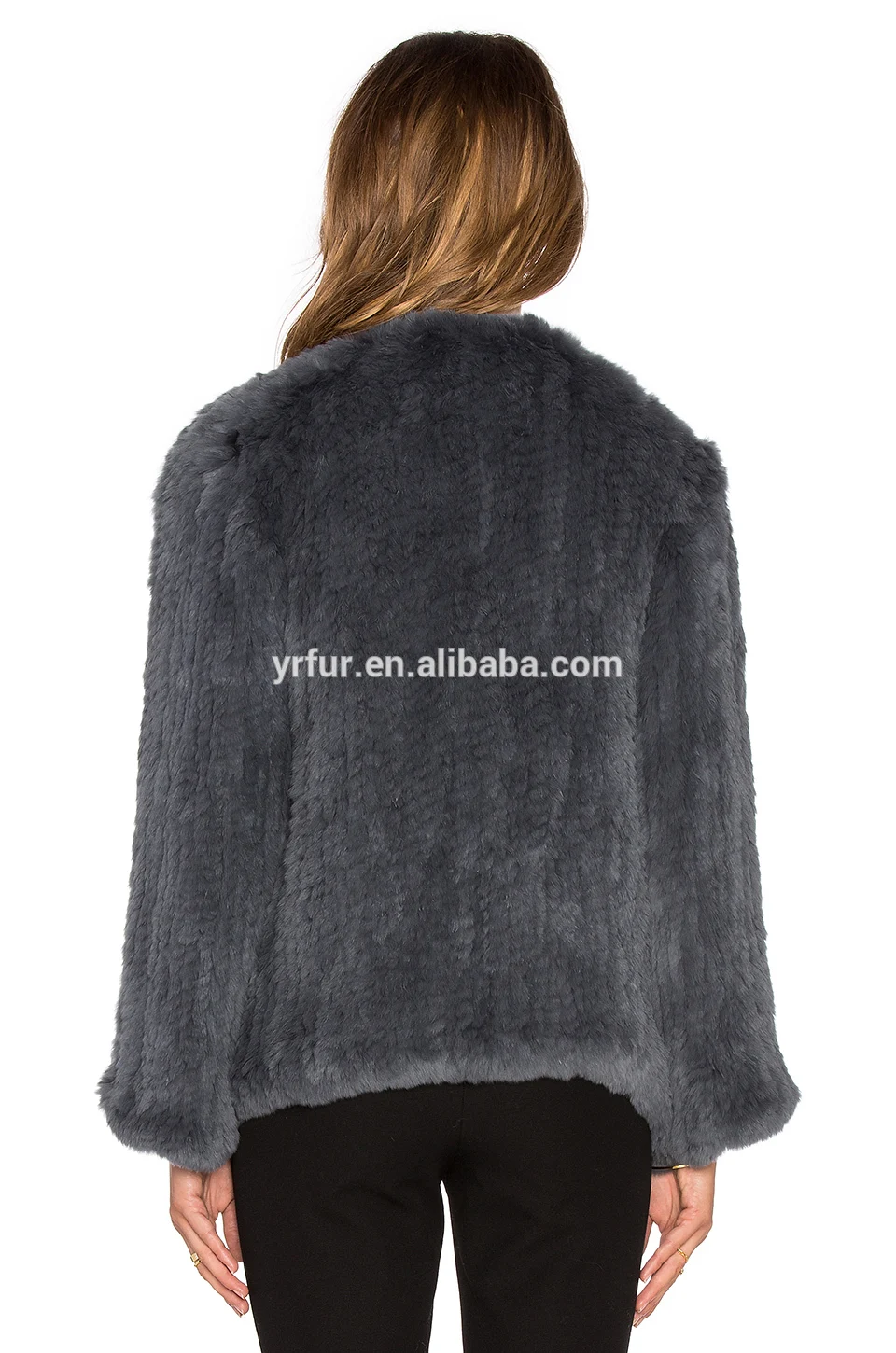 Yr409 Australian Style Rabbit Fur Garment Short Knitted Rabbit Fur Jacket Women Buy Short