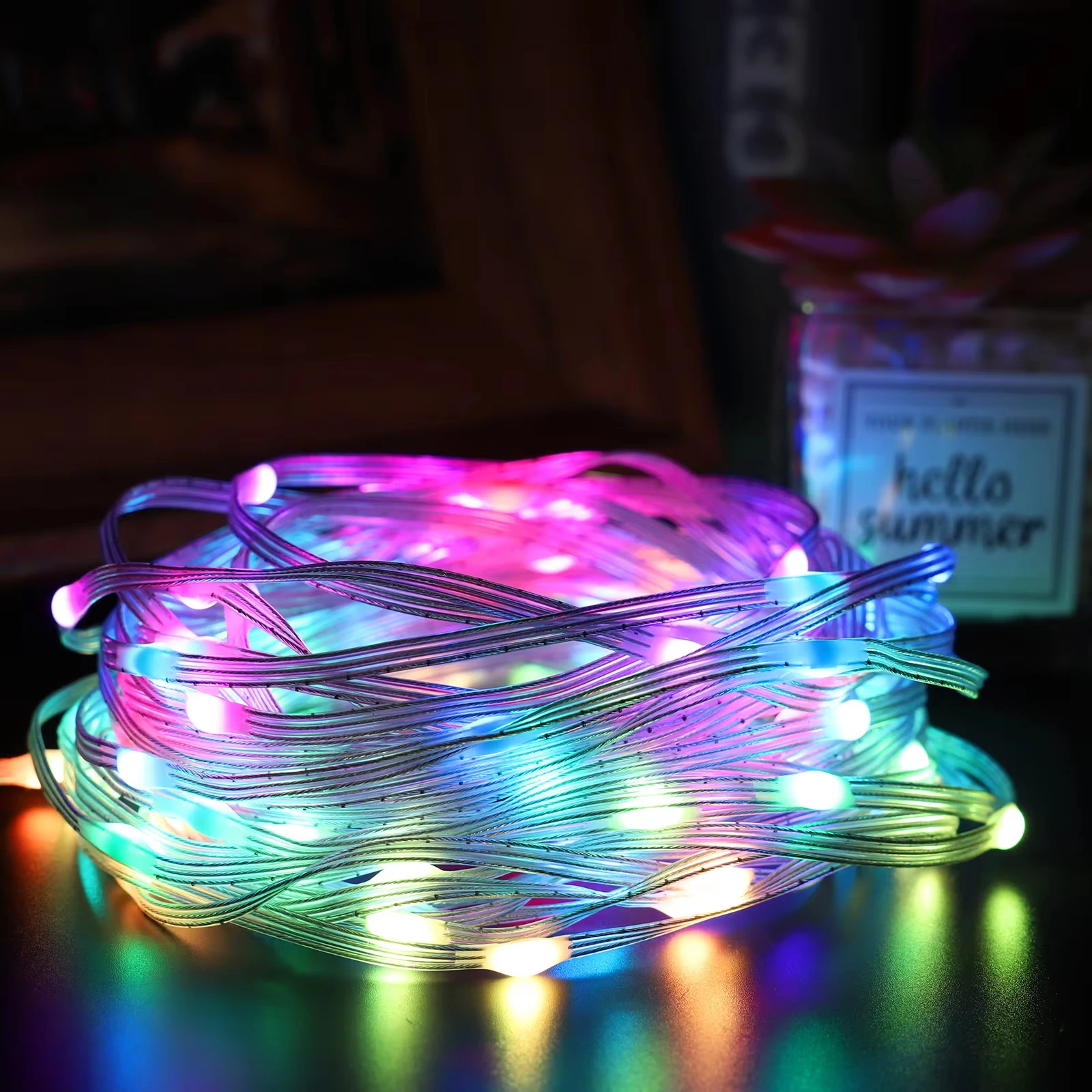 Wholesale 100 LED Smart String Lights Outdoor Patio Christmas Holiday Decorations Indoor Waterproof Starry Fairy Lights Lights