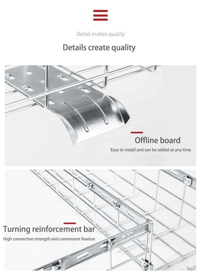 Wire Mesh Cable Tray Price List Heavy Duty Stainless Steel Cable Trays