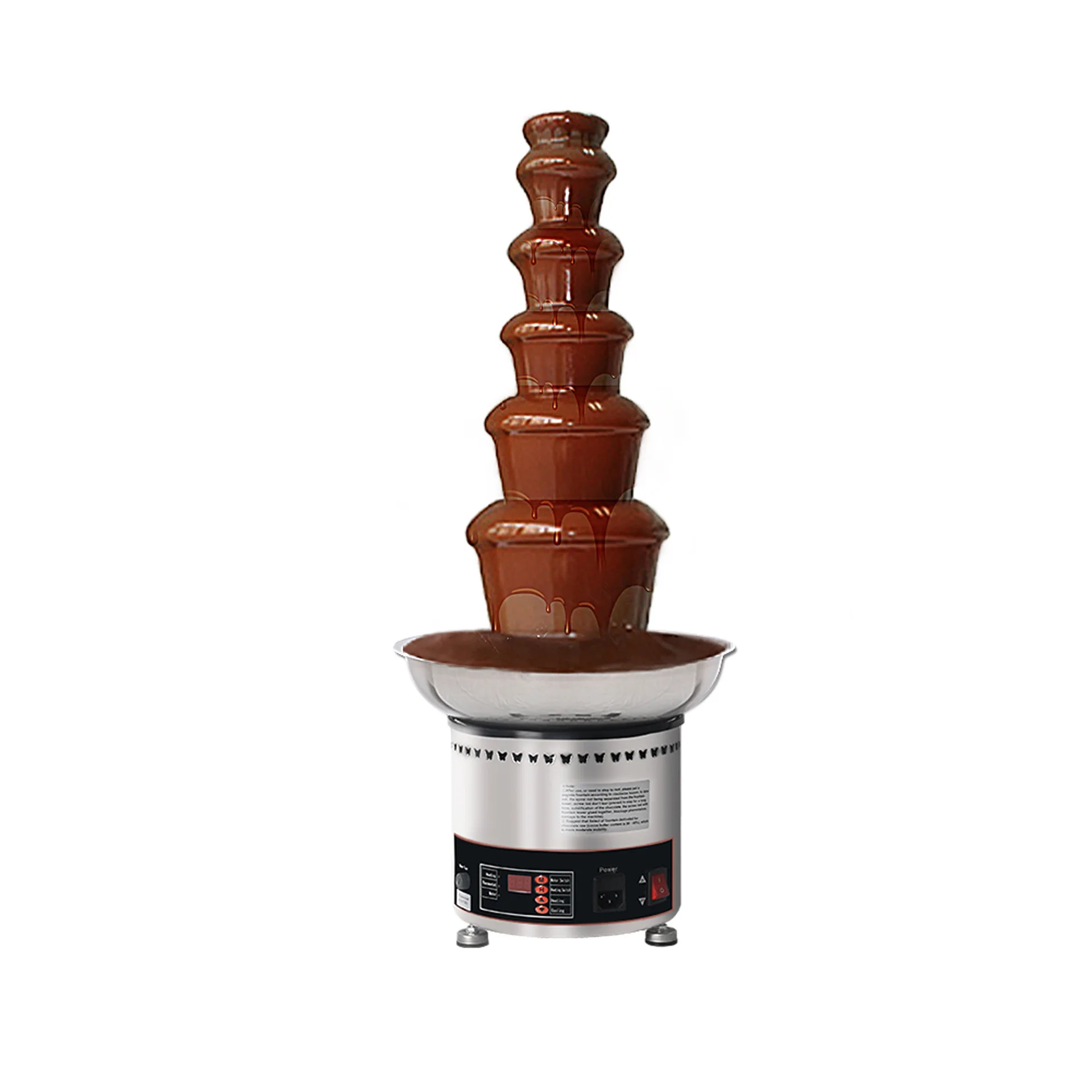 6 Tiers Chocolate Fountain Stainless 5kg Commercial Party Chocolate Fountain Chocolate Waterfall Machine 110V/220V/240V - Image 2