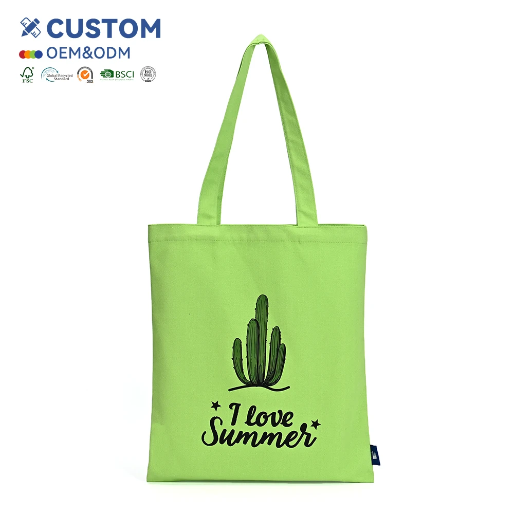 Reusable Digital Printing Linen Muslin Bag Cotton Tote Bags with Webbing Handle Cotton Canvas Personalized Shopping Bag