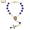 Bracciale in smalto blu senza scatola