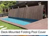 Couverture de piscine pliante à montage sur pont
