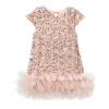 Paillettes di flanella color champagne