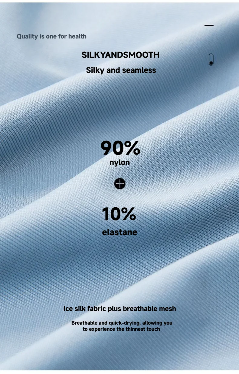 New Arrival Men's Underwear Comfortable Breathable  Antibacterial Ice Silk Men's Briefs Nylon Panties Custom OEM Supplier