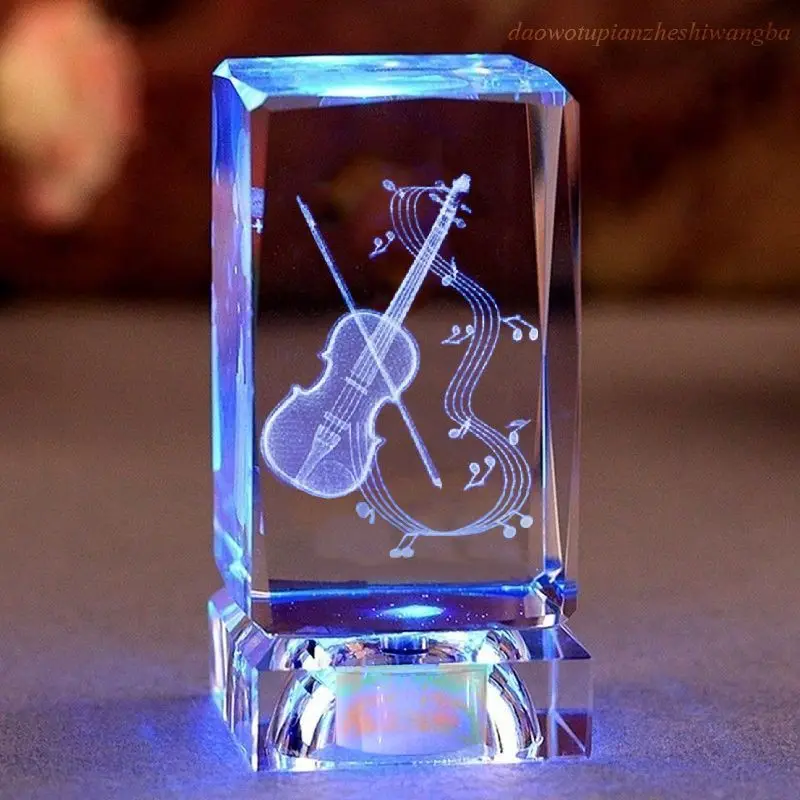 product new arrival 3d laser crystal music theme souvenir gift for piano violin saxophone performance-34