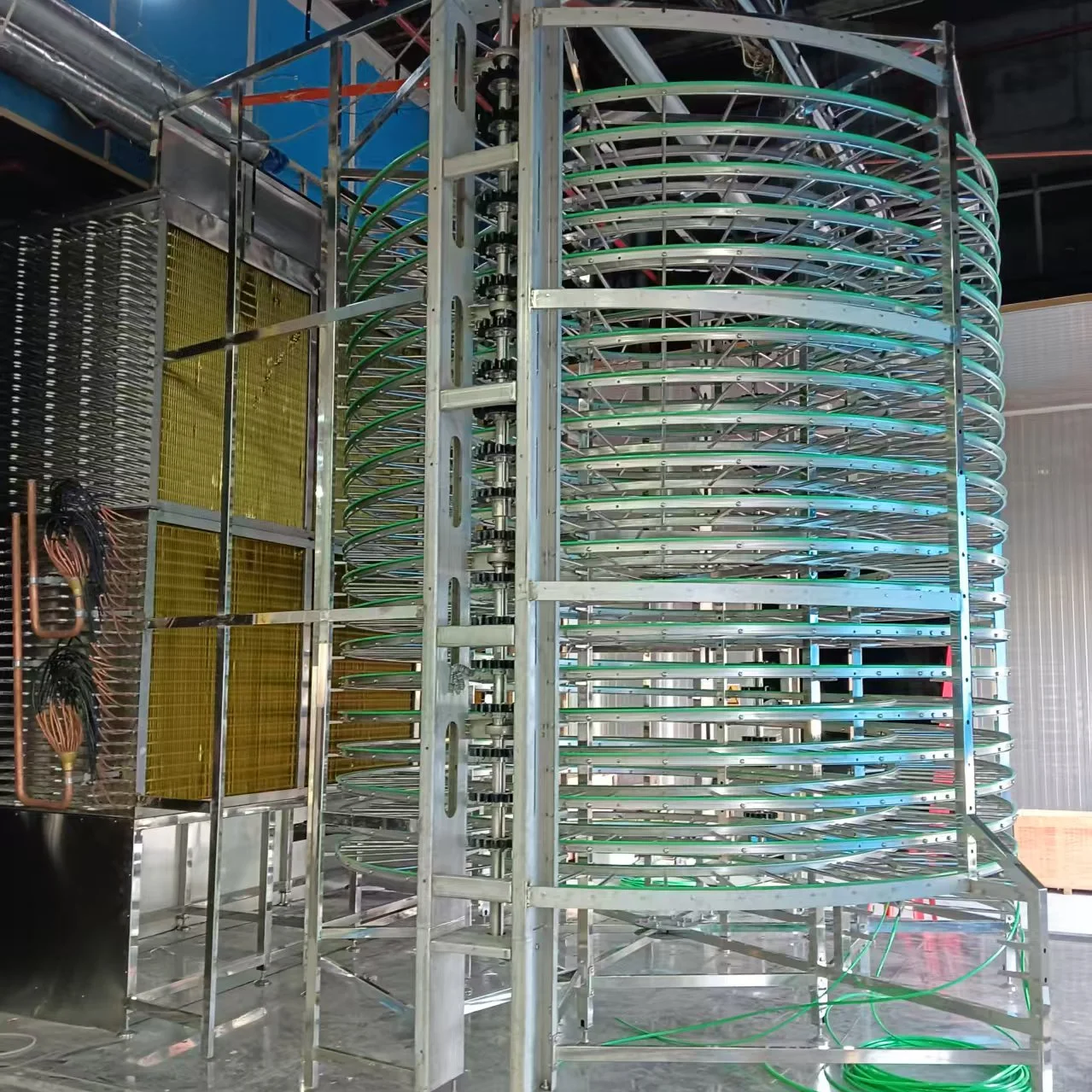 Hot Selling Spiral Freezing System Self-Standing Blast Freezer for Rapid Freezing of Meat and Seafood