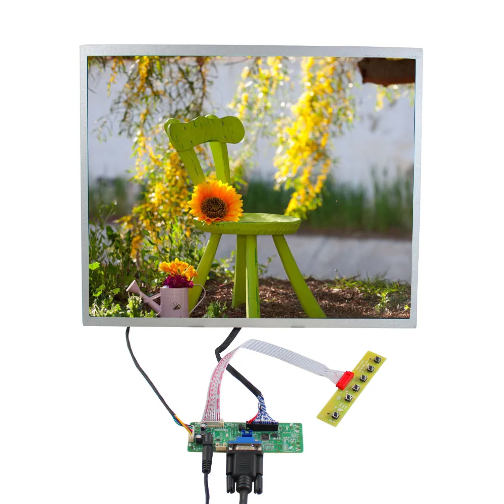 Kit Scheda Controller VGA V.M70A Per Pannelli LCD 17" - Adattatore LVDS Per LP171WP4, LTN170WX-L05, LTN170X2-L02 Con Inverter - 2