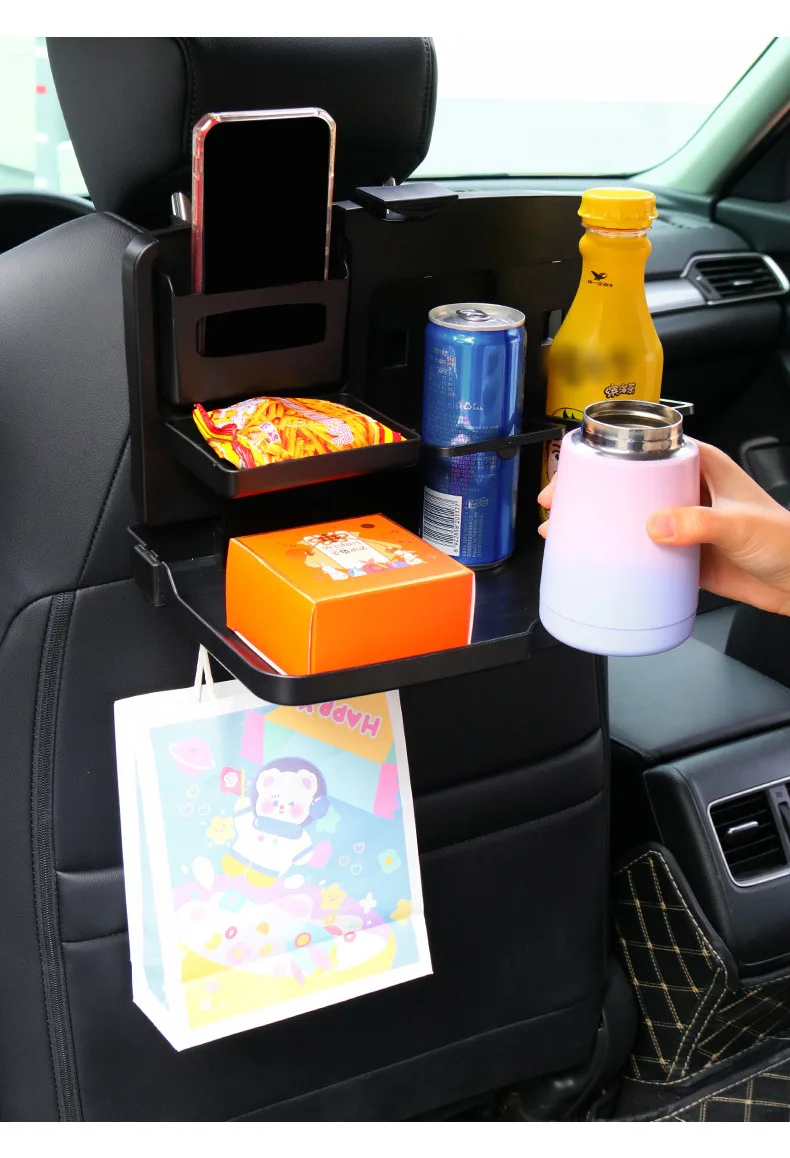 Xiangta Multifunctional Foldable Car Backseat Dining Table Folding Car Back Seat Table Drink Car Food Tray