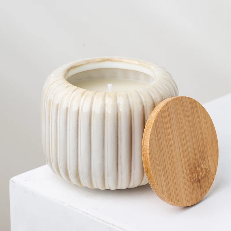 Yuanwang Modern Unique Custom Jar Wholesale Candle Vessels With Lid