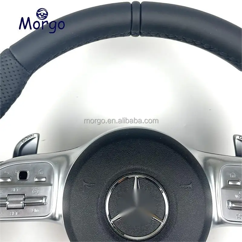 Original Leather Amg Steering Wheel For Mercedes Benz Steering Wheel Amg W205 C63 W213 E63 G63