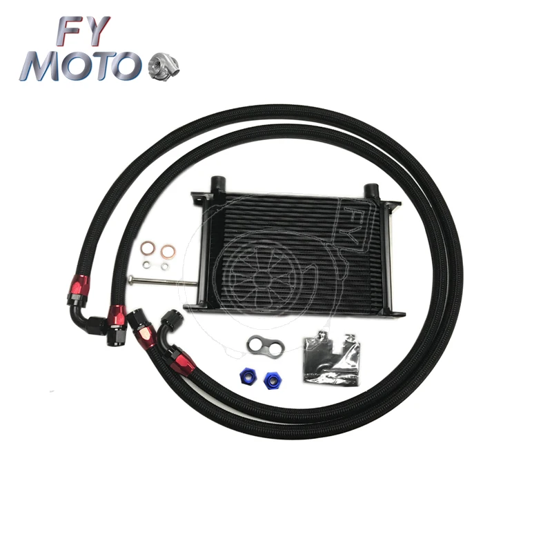 AN10 25 Row Oil Cooler Kit For BMW E82 135i E36 E46 M3 E90 E92 E93 335i+7'' Fan