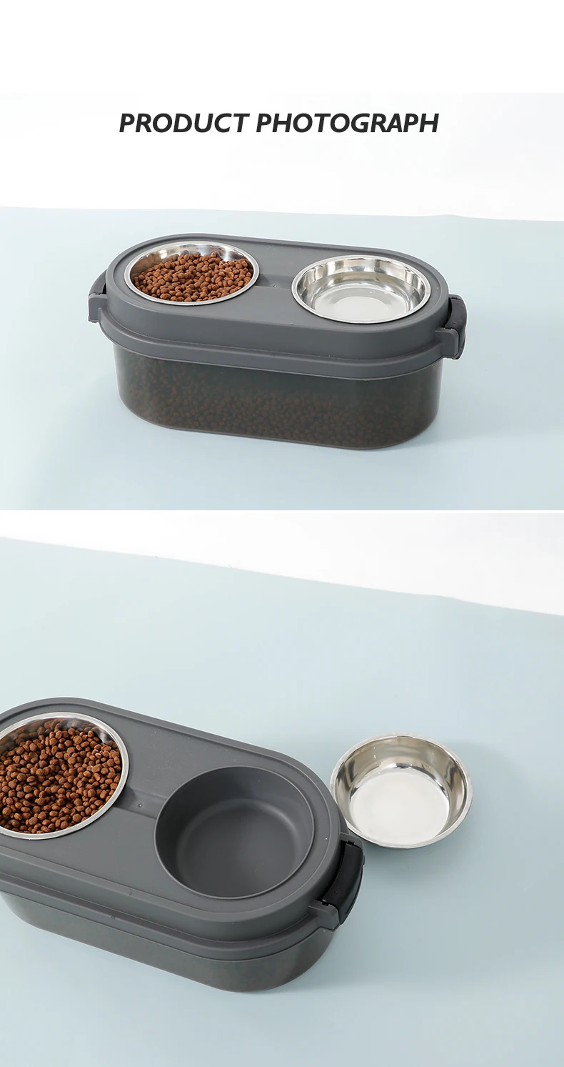 NEW Pet Bowl Storage Bucket cat Food Dog Food Preservation Moisture-proof Dry Storage Bucket and Bowl Two in One factory