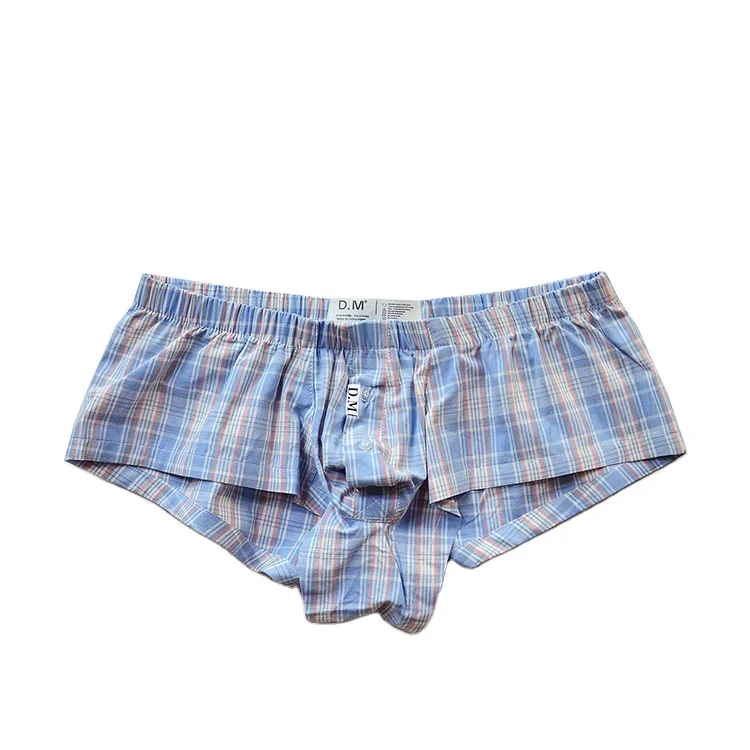 Plaid Boxer Short Underwear Men 