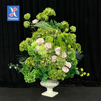 Promise Wedding Flowers Ball For Arrangements Centerpiece Green Rose And Greenery Flower Ball For Decoration