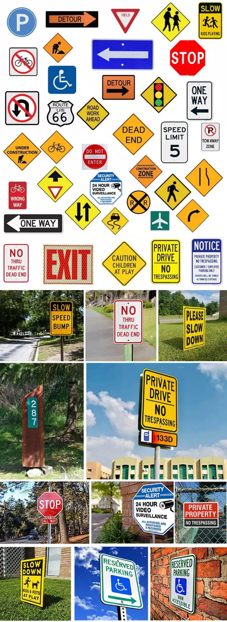 Customized Rectangle Aluminum Blank Street Signs,Green Metal Tin Sign