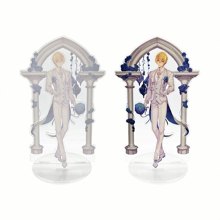 Бесплатный образец резка с ЧПУ индивидуальная печать акриловая выставочная стойка фигурка персонажа аниме
