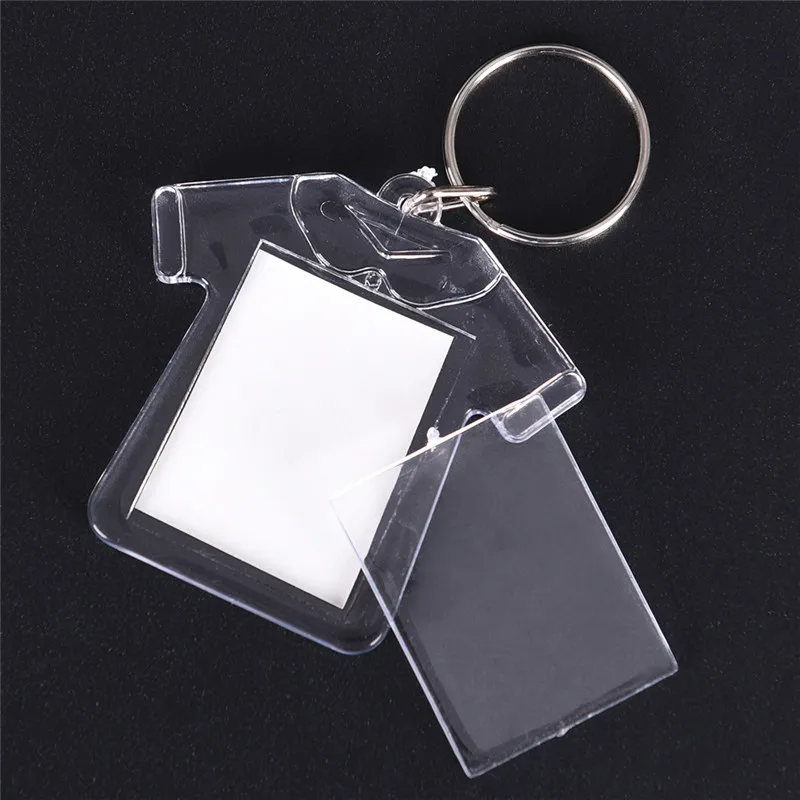 Custom Acrylic Photo Keychain Personalized Clear Picture Frame Keyring Gifts Artwork Souvenirs