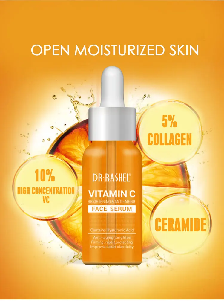 DR RASHEL Brightening Vitamin C Serum For Face Firming Makeup Primer Serum