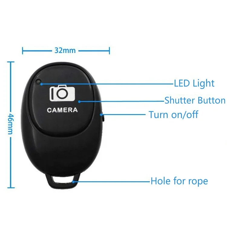 Универсальный держатель для сотового телефона беспроводной синий зуб селфи Bluetooth пульт дистанционного спуска затвора контроллер для смарт телефона